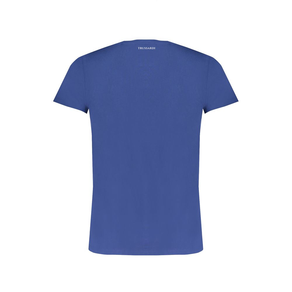 T-shirt en coton bleu Trussardi