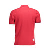 La Martina Red Cotton Men Polo Shirt