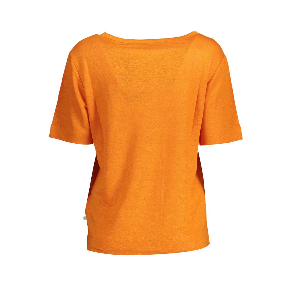 Gant – Orangefarbenes Leinenoberteil für Damen