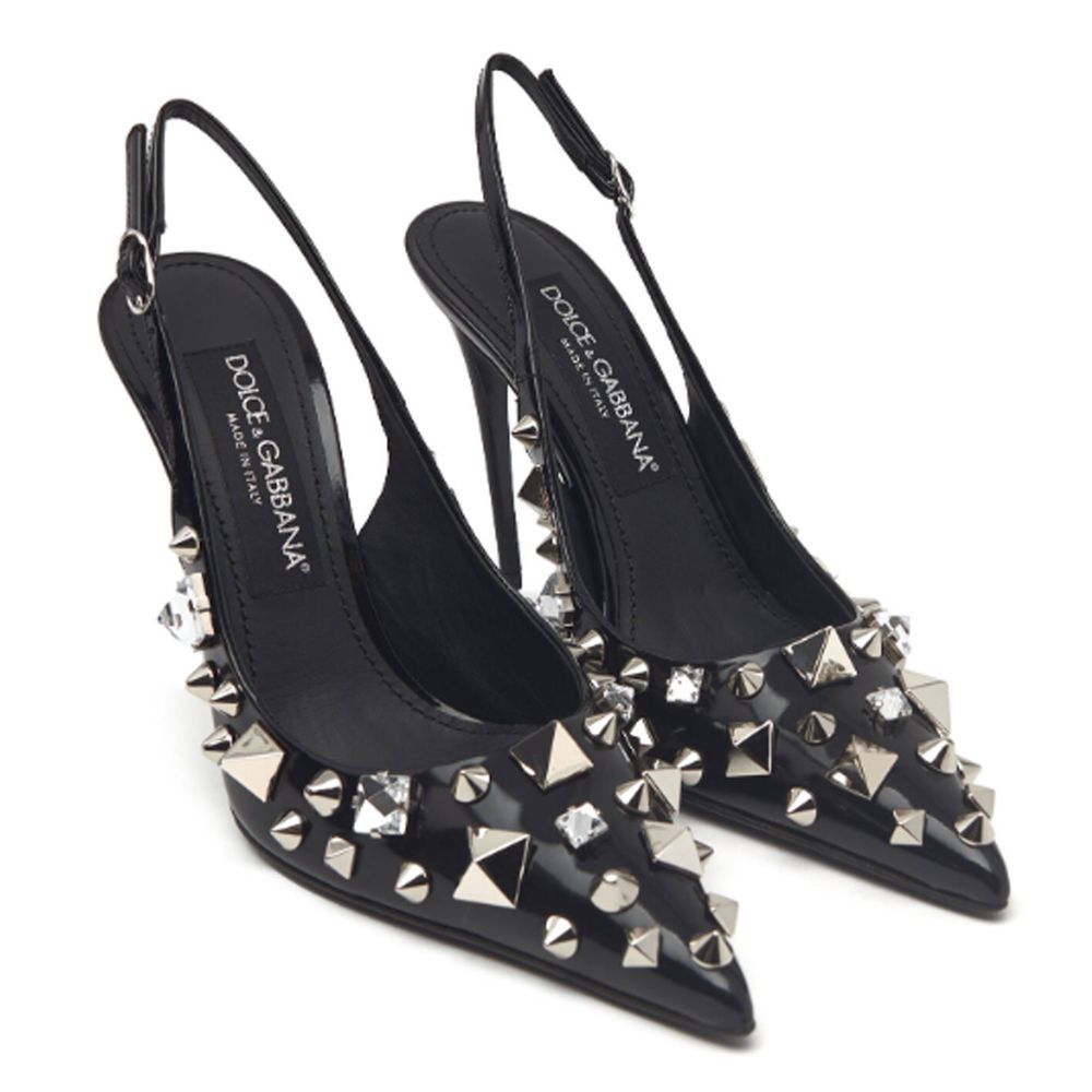 Schwarze Di-Kalbsleder-Pumps von Dolce & Gabbana