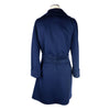 Made in Italy Blue Wool Women Coat