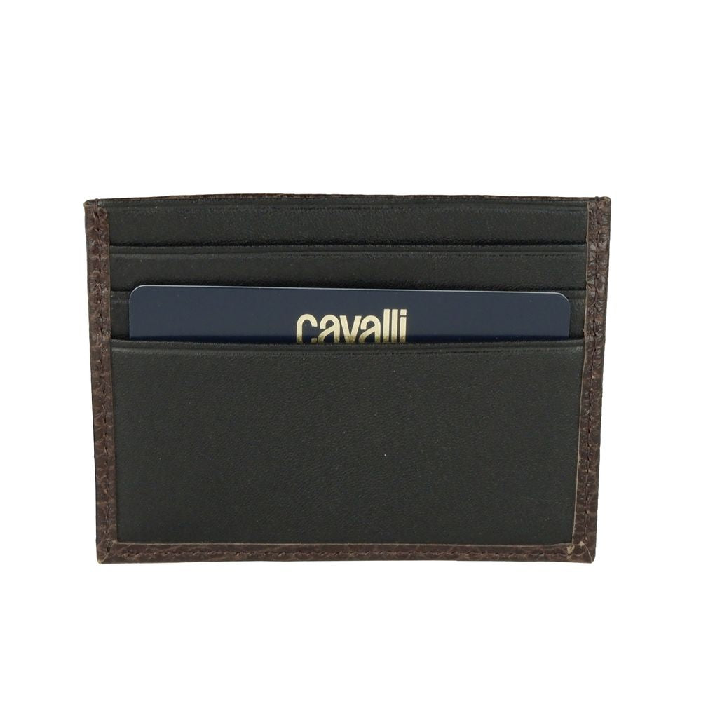 Cavalli Class Chic Kartenetui aus Kalbsleder