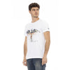 T-shirt blanc en coton pour homme Trussardi Action