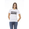 T-shirt en coton blanc pour femme Baldinini Trend