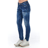 Frankie Morello Blue Cotton Women Jeans