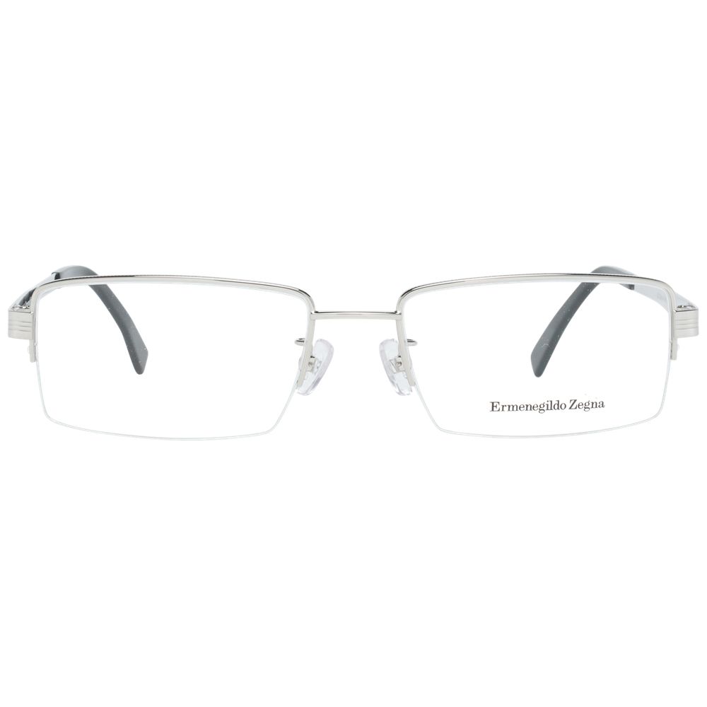 Ermenegildo Zegna Silver Men Optical Frames