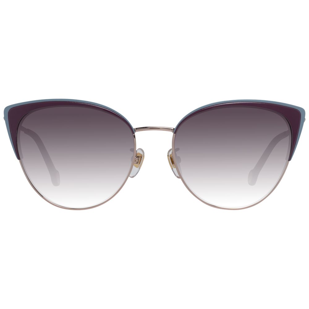 Lunettes de soleil Carolina Herrera pour femmes en or rose