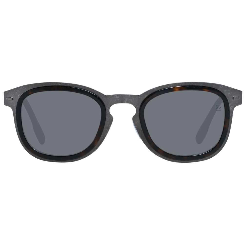 Lunettes de soleil pour hommes Zegna Couture Gris