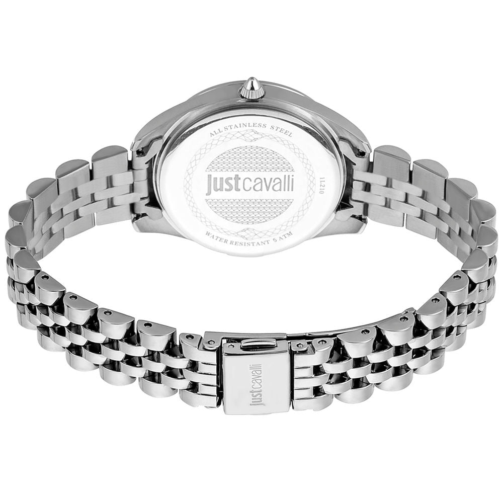 Just Cavalli Silber Damenuhr