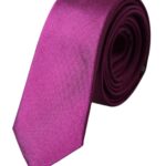 Cravate ajustable en satin de soie violet uni Dolce & Gabbana pour homme