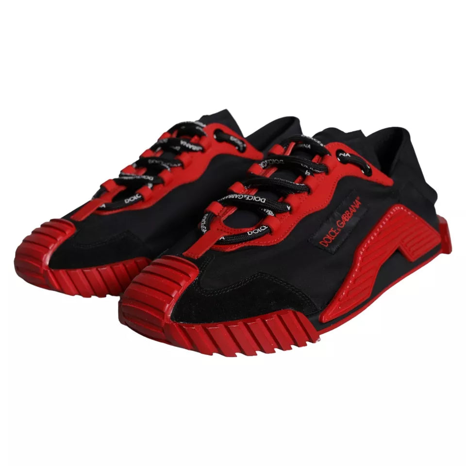 Baskets basses Dolce & Gabbana NS1 noires et rouges pour hommes