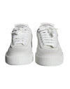 Dolce &amp; Gabbana Weiße Miami Leder Low Top Sneakers Schuhe