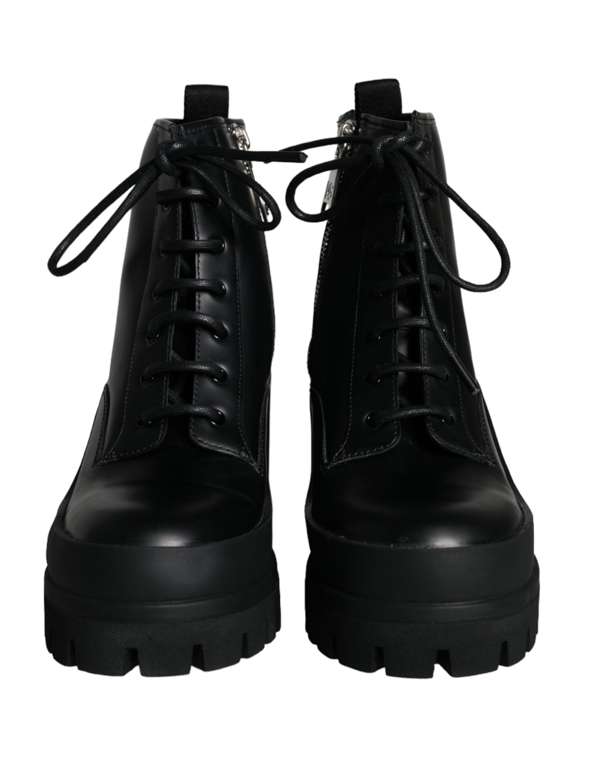 Bottines de randonnée à lacets noires Dolce & Gabbana pour hommes