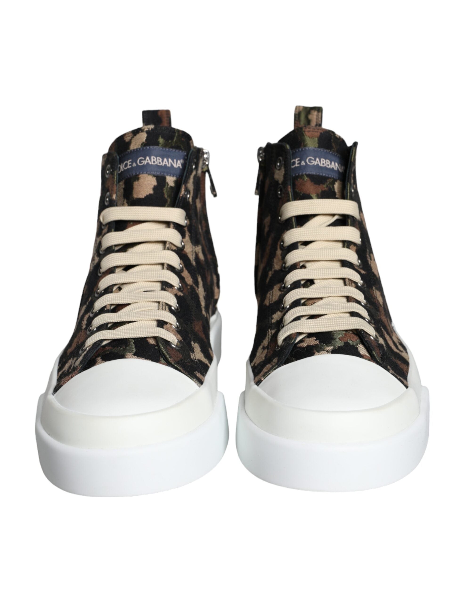 Dolce & Gabbana – Hohe Sneaker in Camouflage-Optik, mehrfarbig