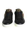 Dolce &amp; Gabbana – Schwarze Portofino-Sneaker mit heiligem Herzen