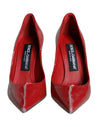 Dolce &amp; Gabbana Pumps mit Absatz und Kunstperlen in Rot