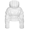 PINKO White Nylon Jackets & Coat