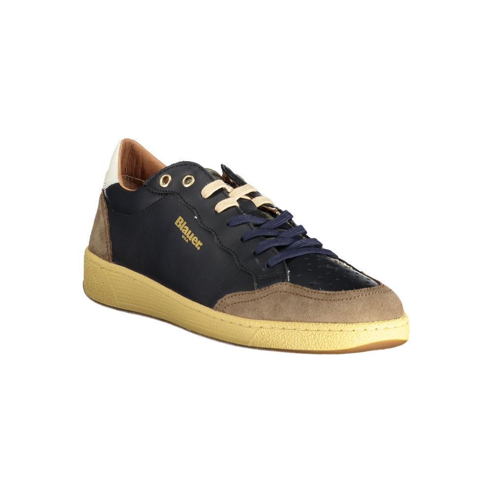 Blauer brauner Polyester-Sneaker