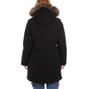 Parka en nylon noir pour femme Yes Zee