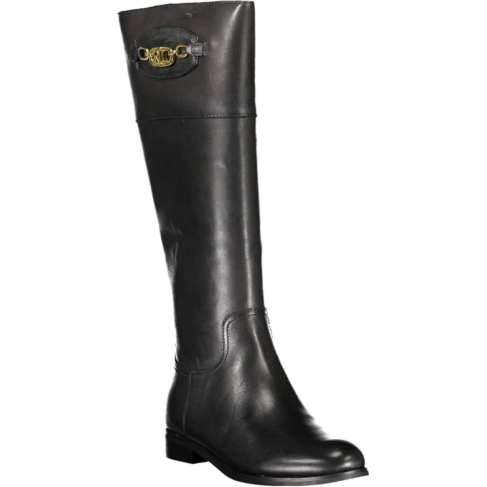 Ralph Lauren – Schwarzer Polyesterstiefel