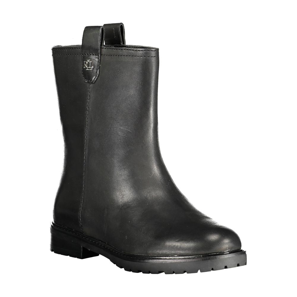 Ralph Lauren – Schwarzer Polyesterstiefel