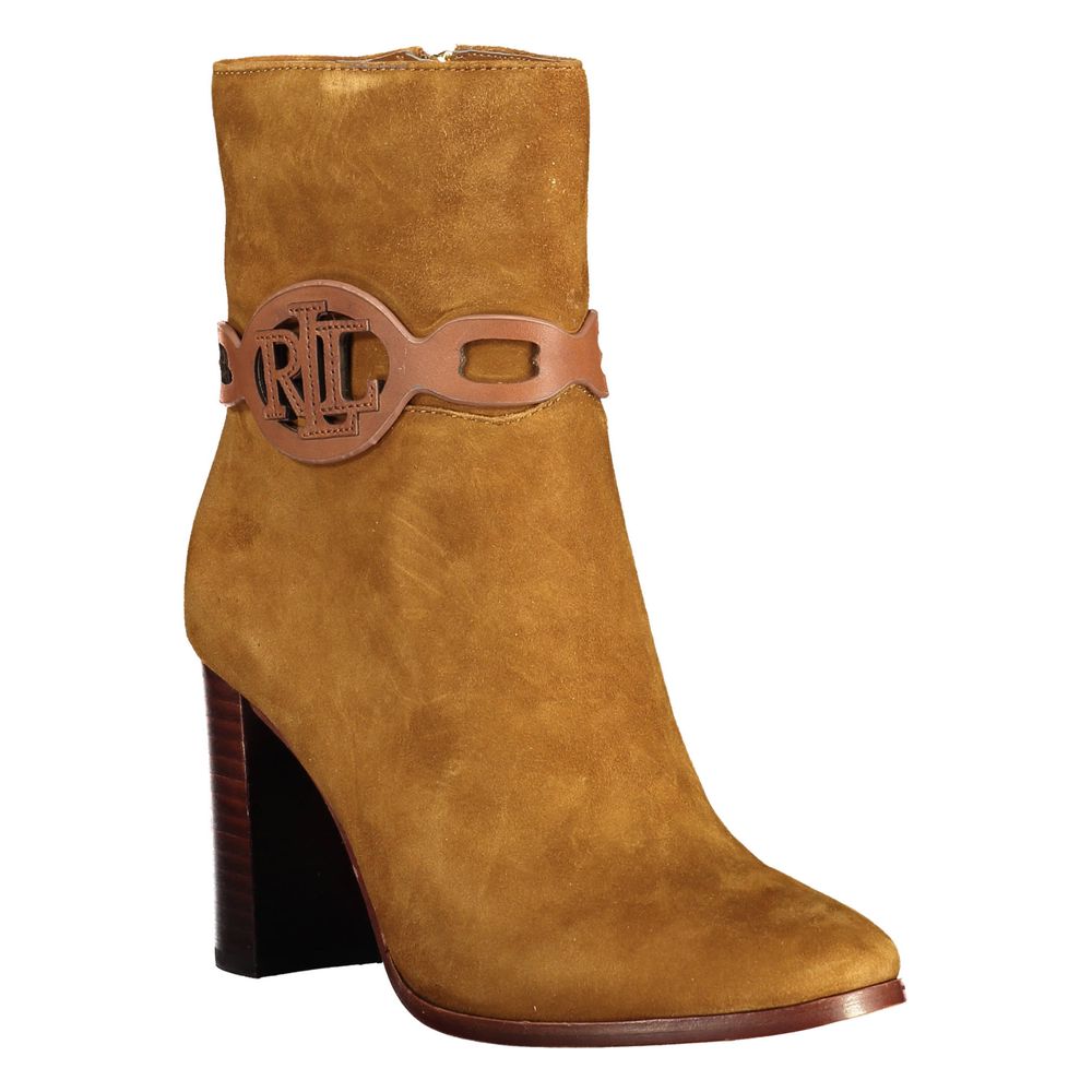 Ralph Lauren – Braune Lederstiefel