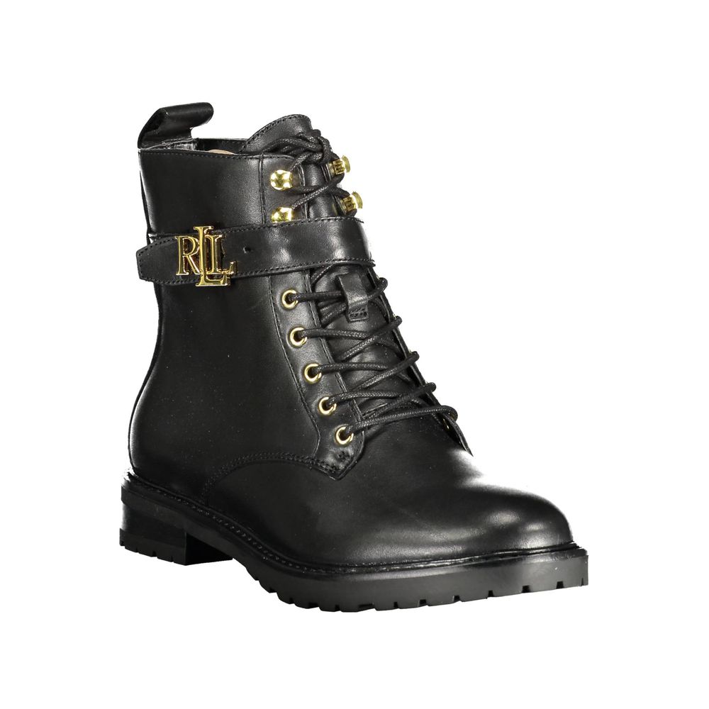 Ralph Lauren – Schwarzer Polyesterstiefel