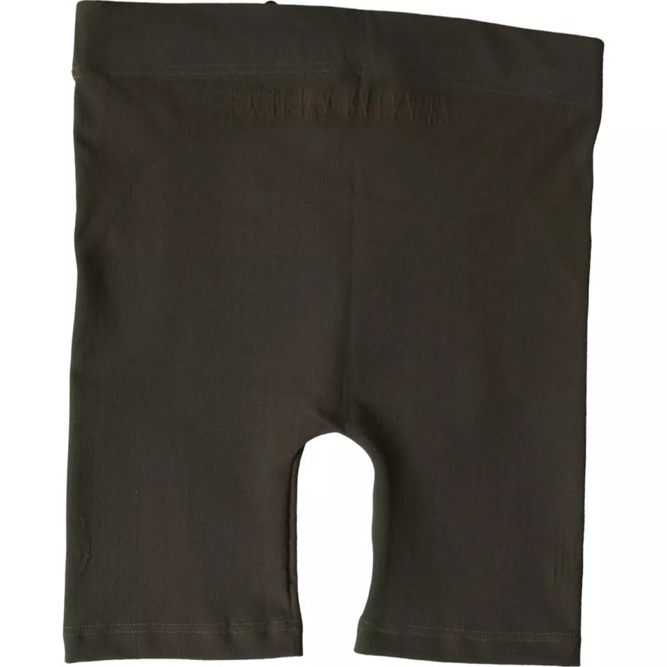 Boxer en coton stretch marron Dolce & Gabbana