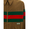 Veste en coton marron Gucci