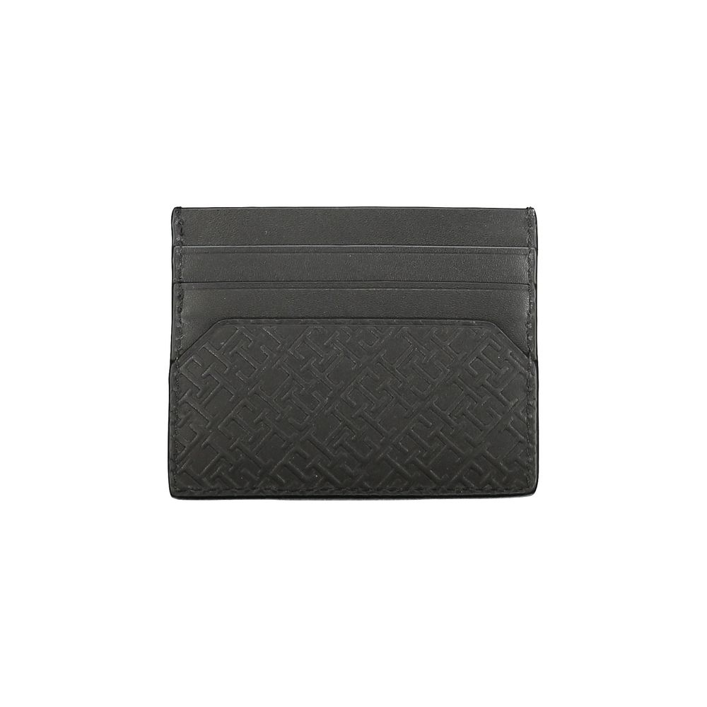 Tommy Hilfiger – Schwarze Lederbrieftasche