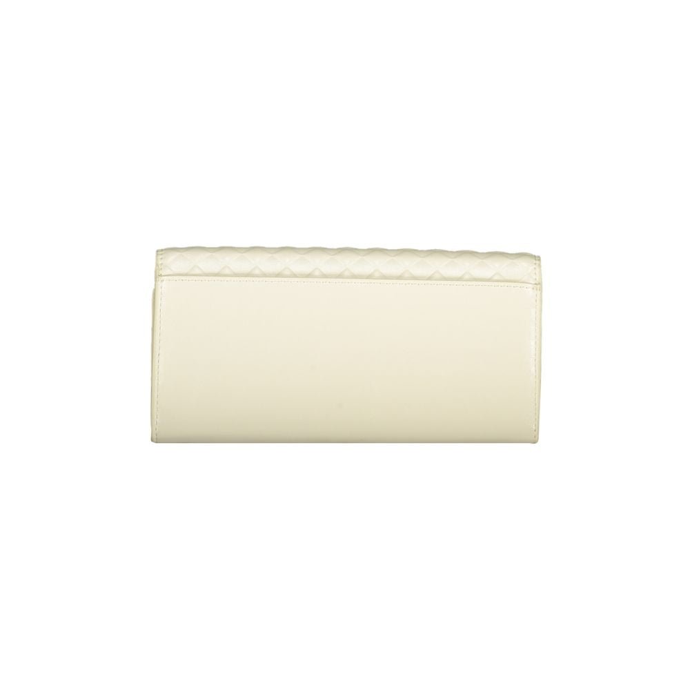 Portefeuille en polyester beige Calvin Klein