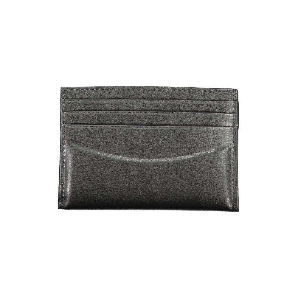 Calvin Klein – Schwarzes Leder-Portemonnaie