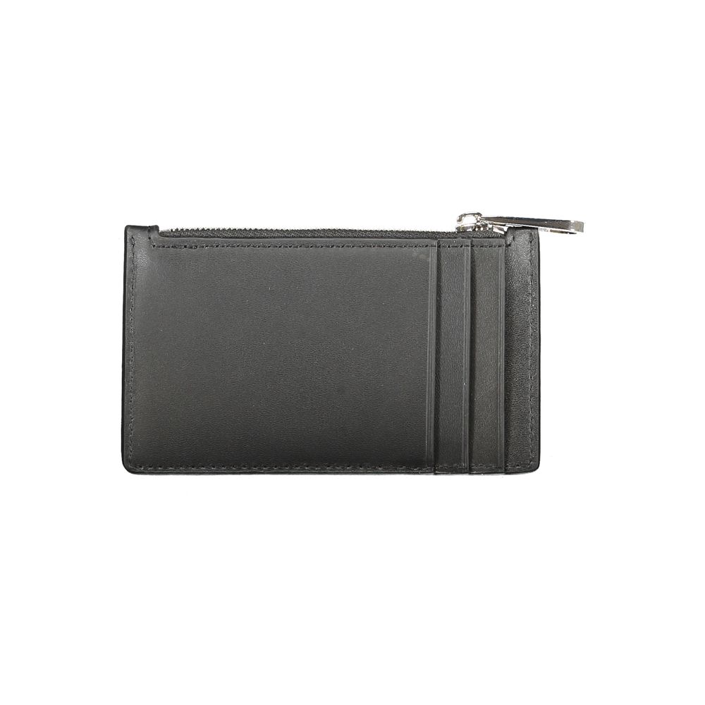 Portefeuille en cuir noir Calvin Klein