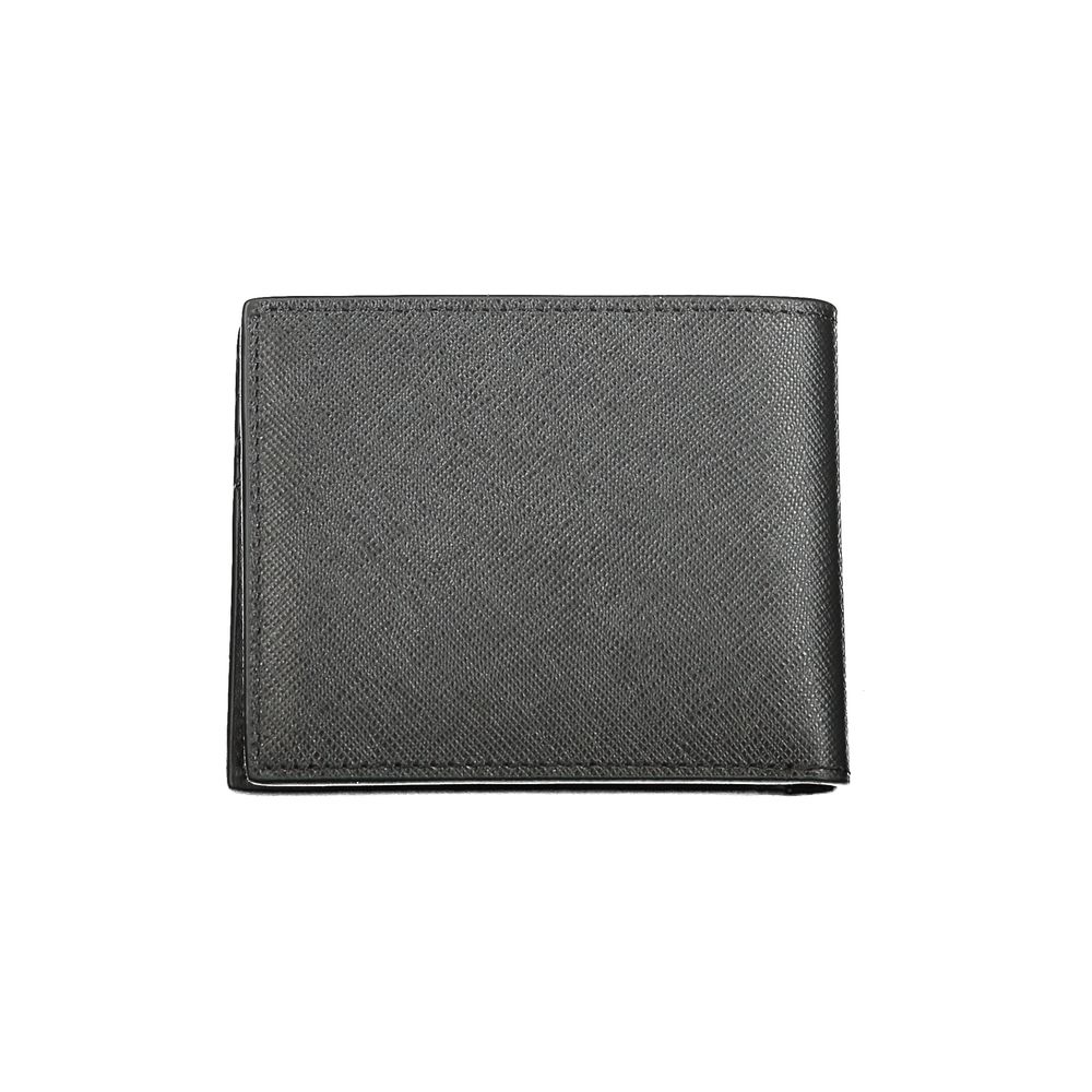 Portefeuille en cuir noir Calvin Klein