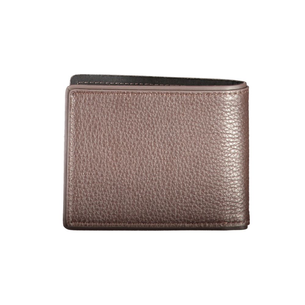 Portefeuille en cuir marron Tommy Hilfiger