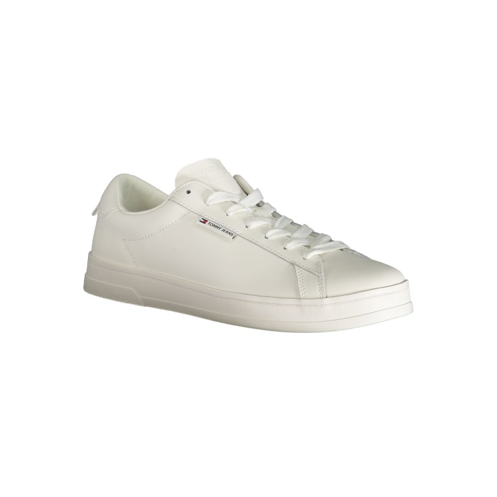 Tommy Hilfiger – Weiße Polyester-Sneaker