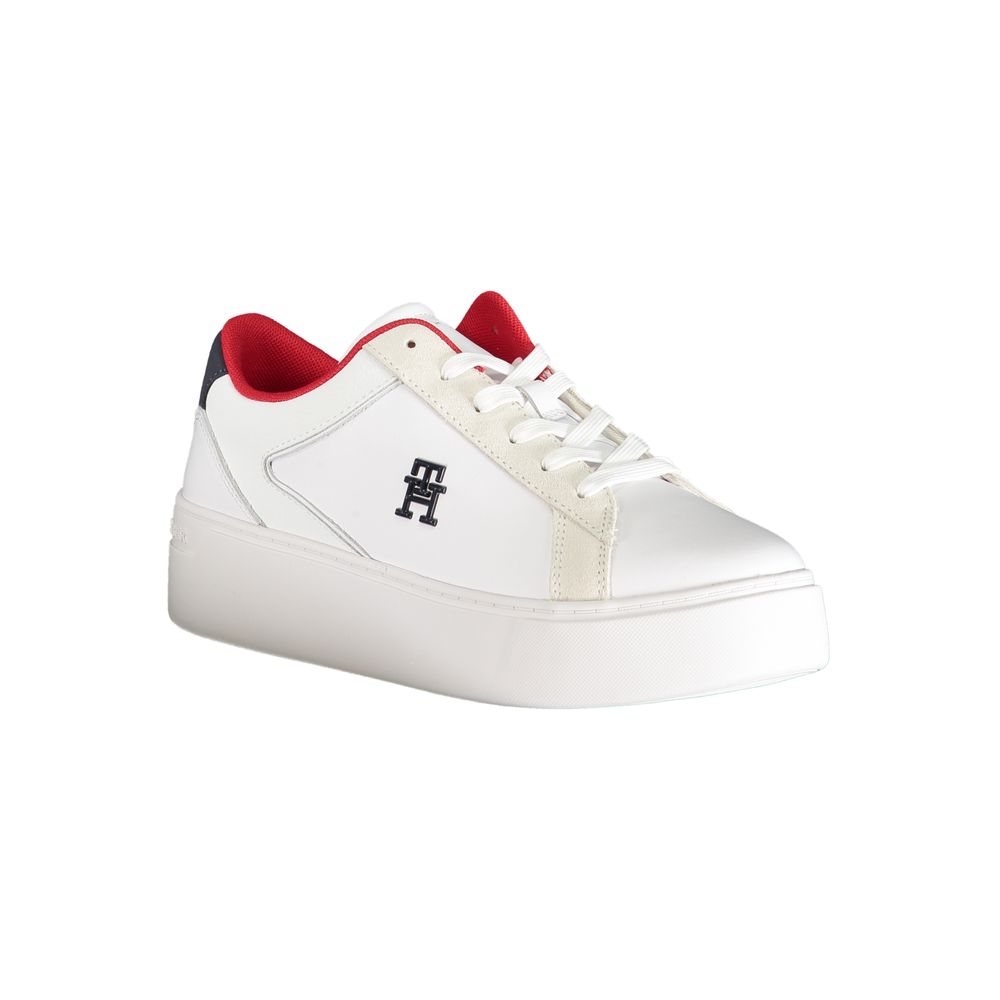 Baskets blanches en polyester Tommy Hilfiger