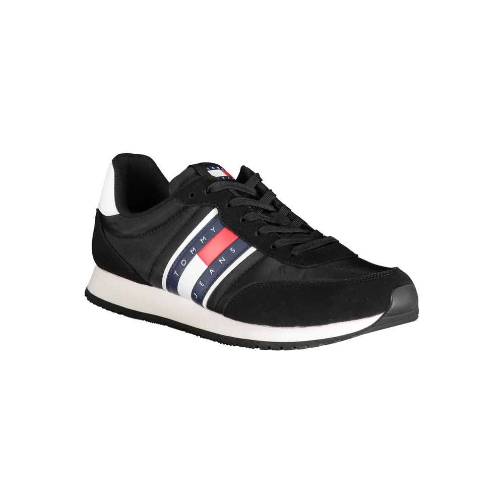 Tommy Hilfiger – Schwarze Polyester-Sneaker