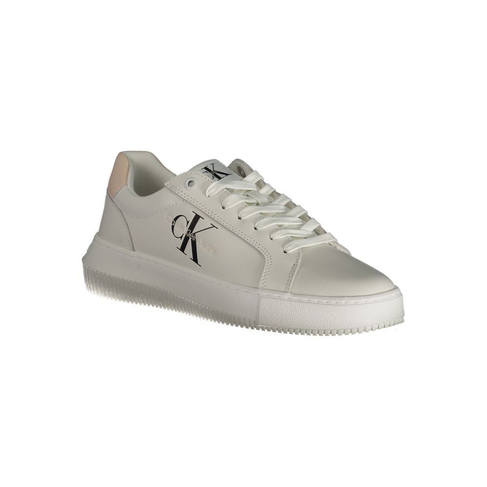 Baskets blanches en polyester Calvin Klein