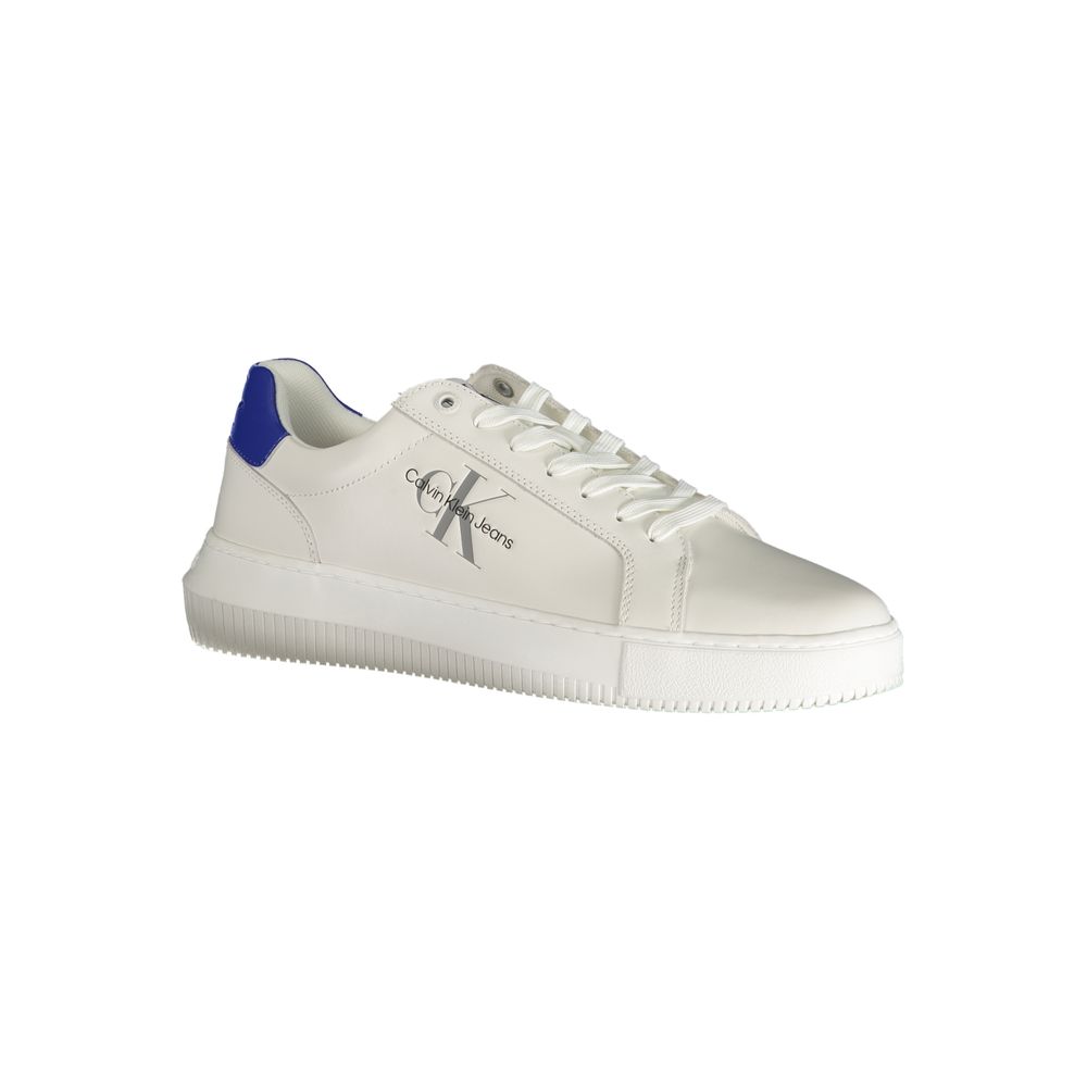 Calvin Klein – Weißer Polyester-Sneaker