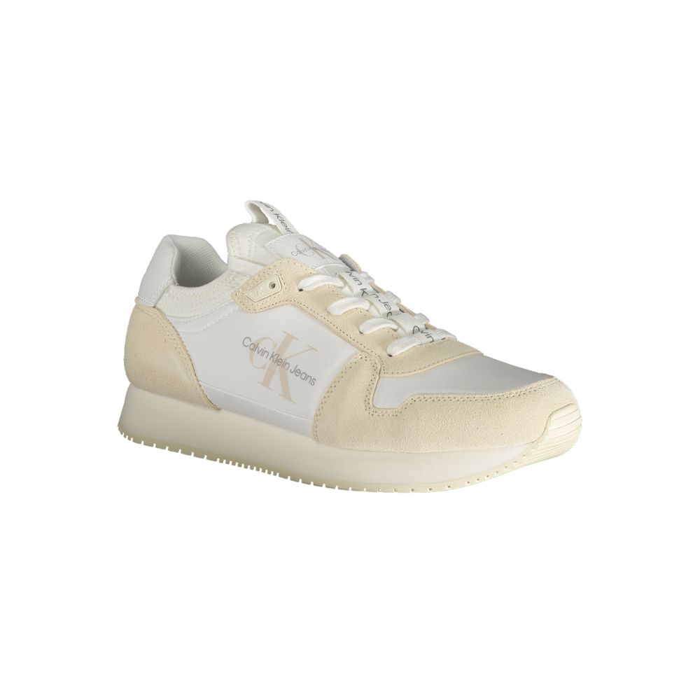 Calvin Klein – Weißer Polyester-Sneaker