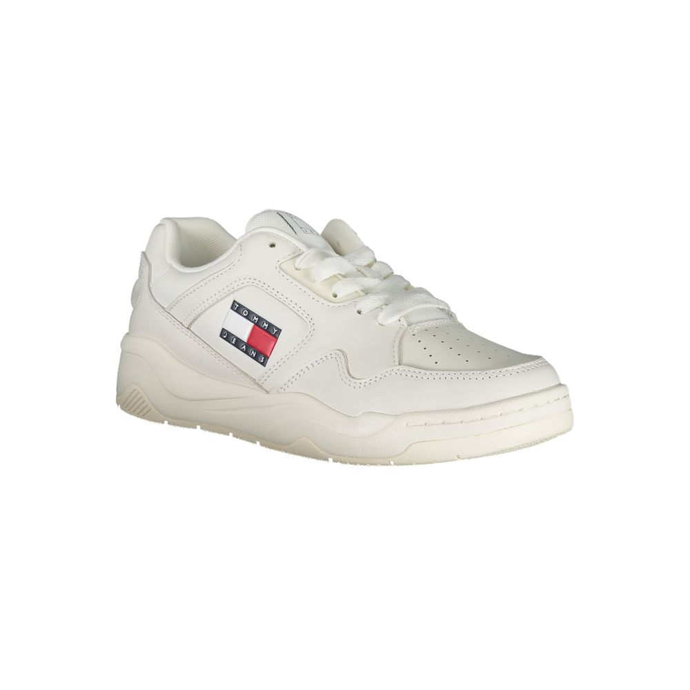 Baskets blanches en polyester Tommy Hilfiger