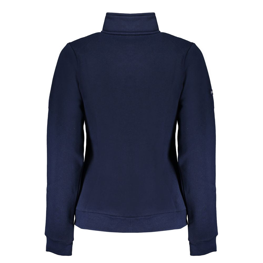 Norwegen 1963 Blauer Baumwollpullover für Damen