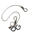 Dolce & Gabbana Silver Tone Metal DG Logo Link Chain Keychain Keyring