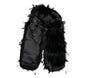 Foulard cache-cou en plumes de coq en renard noir Dolce &amp; Gabbana