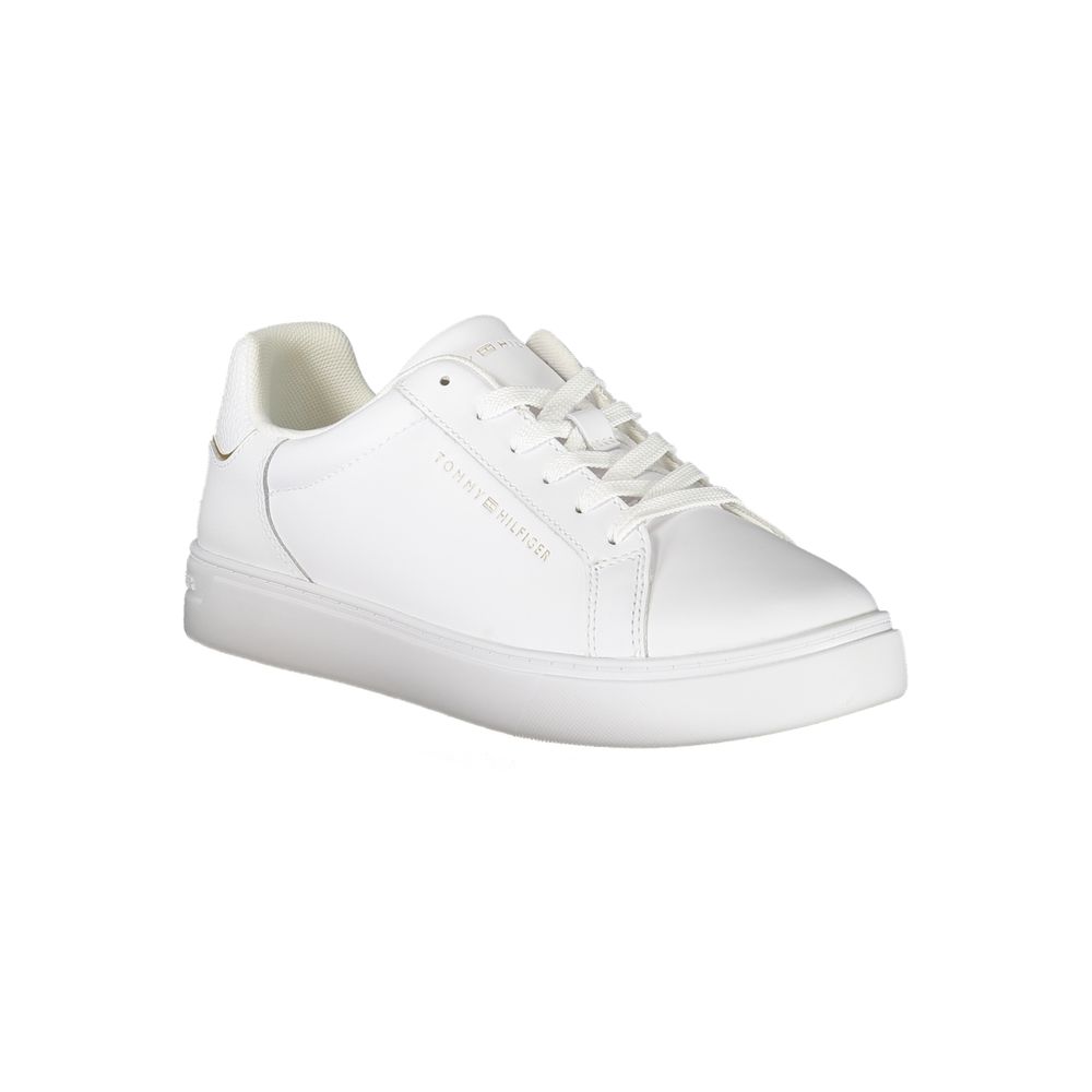 Baskets en cuir blanc Tommy Hilfiger pour femme