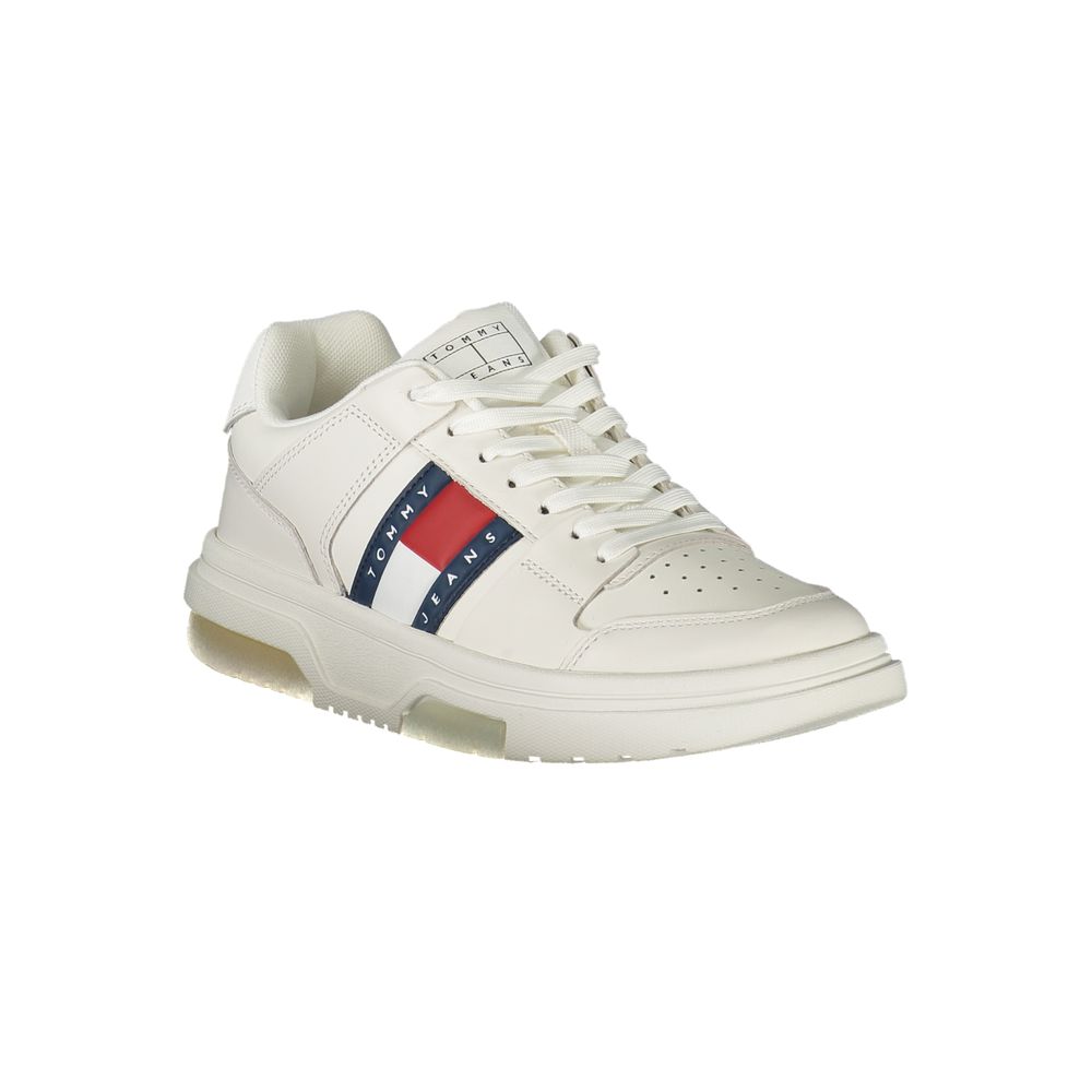 Baskets en cuir blanc Tommy Hilfiger pour femme