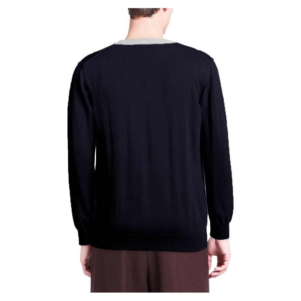 Alpha Studio Blue Wool Sweater