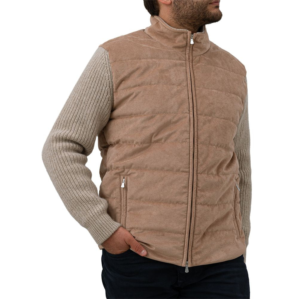 Beige Wolljacke von Gran Sasso