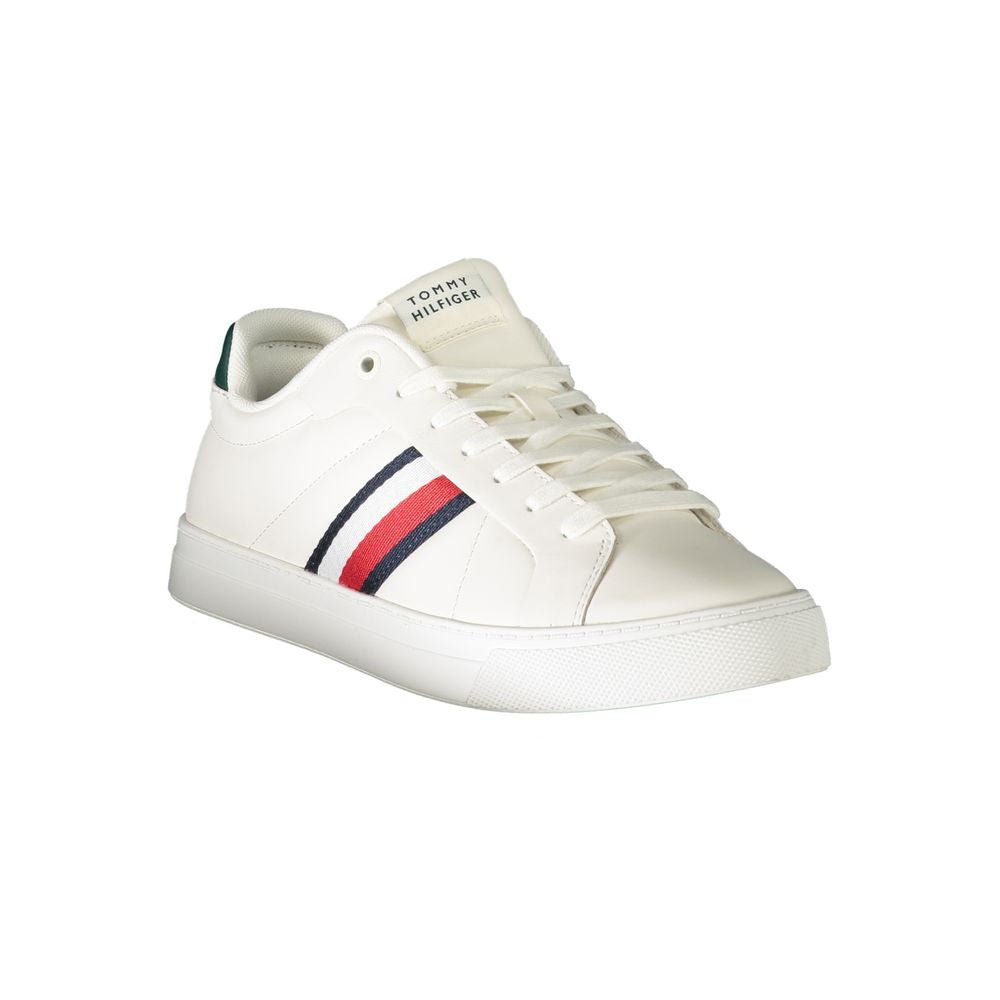 Tommy Hilfiger – Weiße Leder-Sneaker für Herren